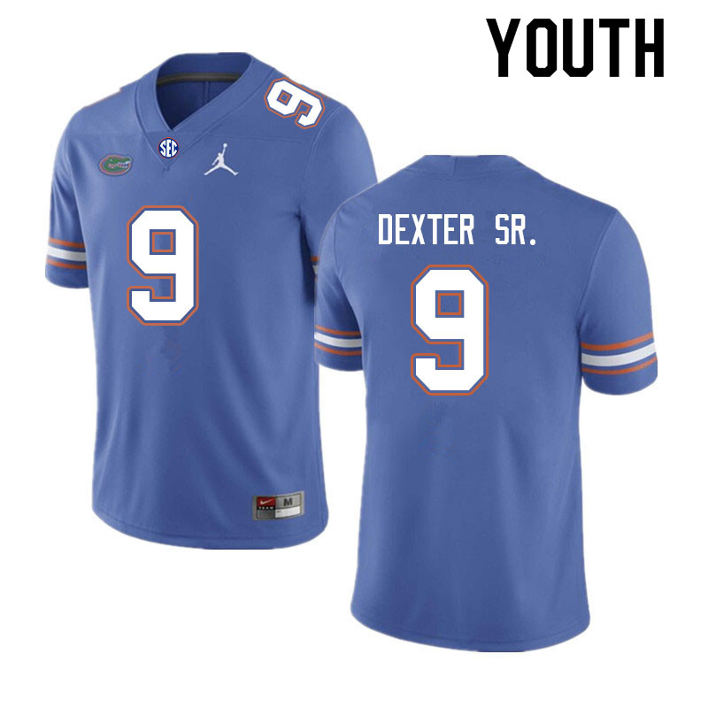 Youth #9 Gervon Dexter Sr. Florida Gators College Football Jerseys Sale-Royal